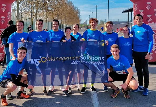 Management Solutions participa en la carrera “Corre por una causa, corre por la luz de las niñas” de Barcelona